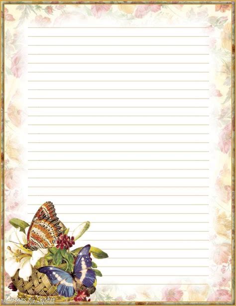 Printable Stationary Free Printable Stationery Writing Paper