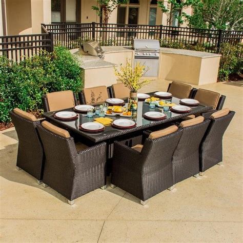 Here we have some examples of our standard tables and our made to order dining tables. Avery Island 10-Person Resin Wicker Patio Dining Set By ...