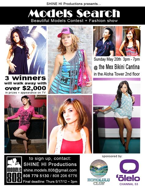 Models Search Contest Monthly The Tv Station Fb Shine Kealoha
