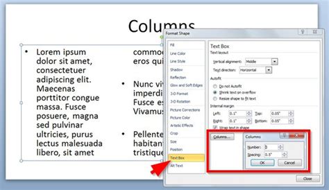 How To Create Text Columns In A Powerpoint Slide