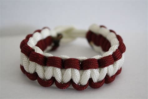 Check spelling or type a new query. Maroon and White paracord bracelet https://www.facebook.com/RyansWristRopes | Paracord bracelets ...