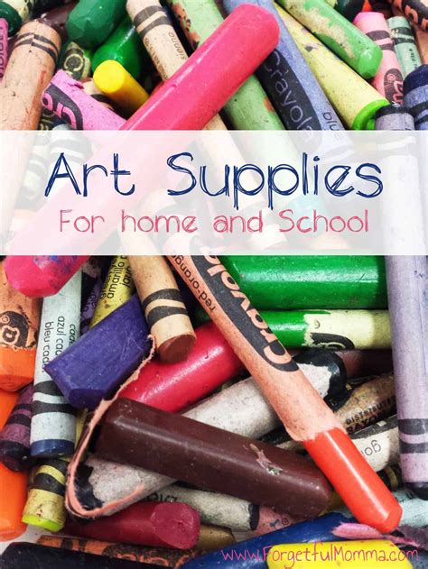 Buying Art Supplies for Your Homeschool - Forgetful Momma