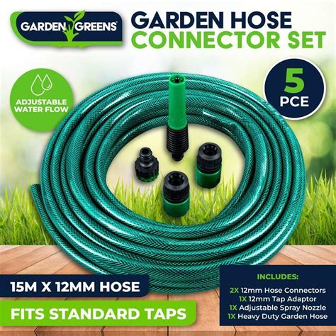 Gardening Hose All Essentials Set 5pce Garden Greens Garden Hose With