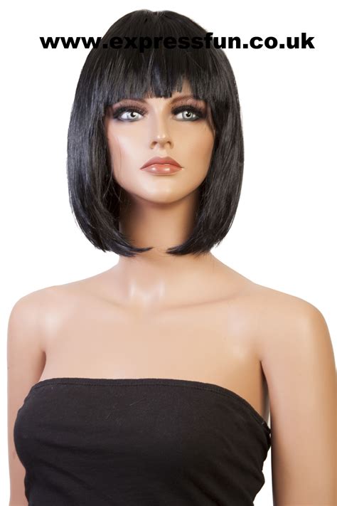 Black Shoulder Length Bob Style Fancy Dress Wigs Black Wig Wigs Fancy Dress