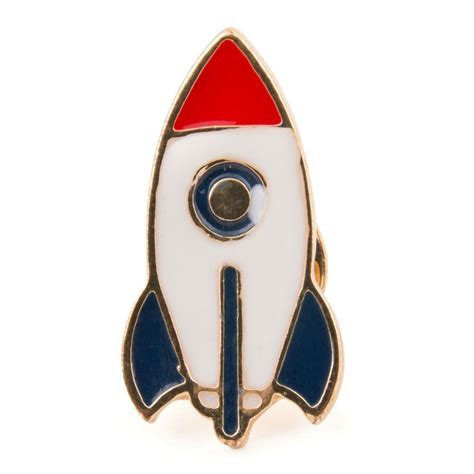 Details About Retro Rocket Enamel Lapel Pin Badgebrooch Alien Space