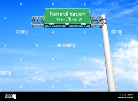Highway Sign Rehabilitation Stock Photo Alamy