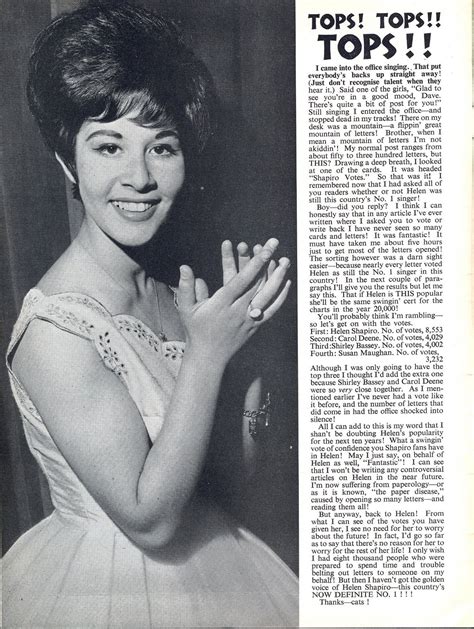 Sixties Beat Helen Shapiro