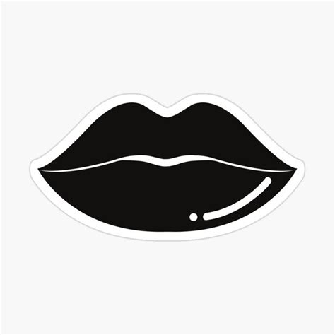 Black Lips Sticker For Sale By Ballroomaline Black Lips Lips Black