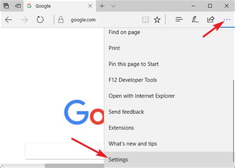 Navigate to the following location. How to Change Microsoft Edge to Search Google Instead of Bing