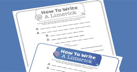 Celebrate National Limerick Day With This Free Printable Limerick Activity