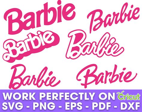 Barbie Font Svg Barbie Logo Font Svg Barbie Font Style Svg Inspire My