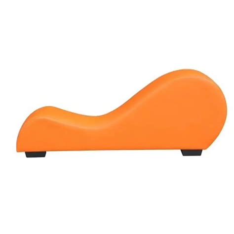 Brown Adult Hotel Sex Chair For Making Love Stretch Chaise Curved Yoga Sex Lounge Chair Love