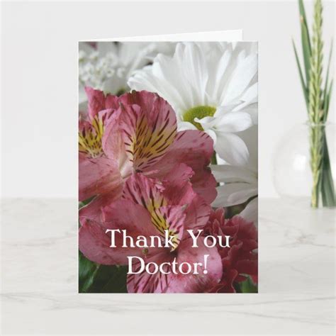 Thank You Doctor Pretty Floralpersonalize Thank You