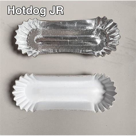 2 Packs 80 Pcs Hotdog Jr Disposable Paper Plate Kikiam Fishball