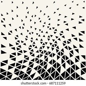 Abstract Seamless Geometric Triangle Vector Pattern Stock Vector