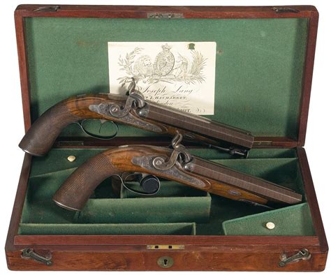 Magnificent Historical Cased Pair Of Howdah Pistols Belonging To Daniel