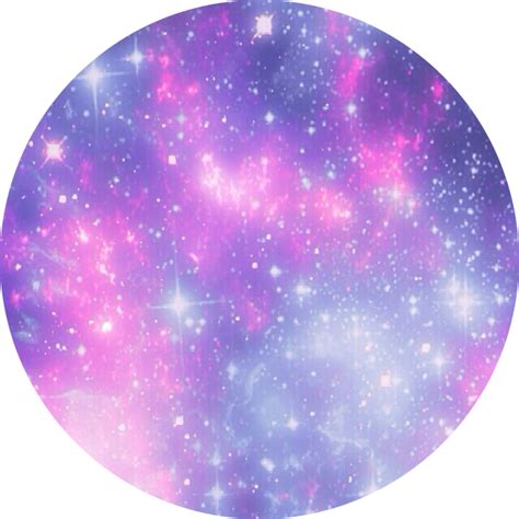 Galaxy Circle Background Stars Sticker By Dexhornet