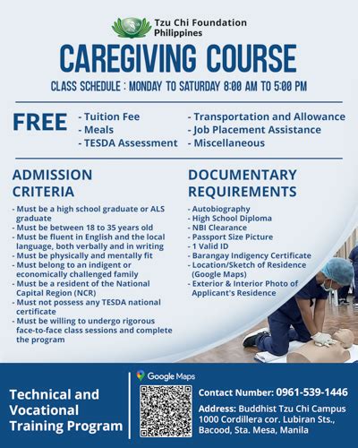 Caregiving Course Tzu Chi Philippines