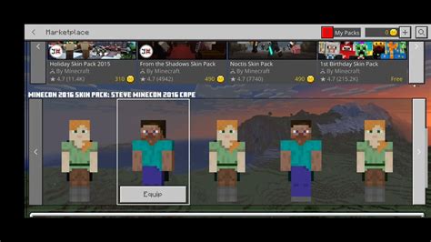 How To Get Minecon 2016 Skin Pack In Minecraft 118 Bedrock Youtube