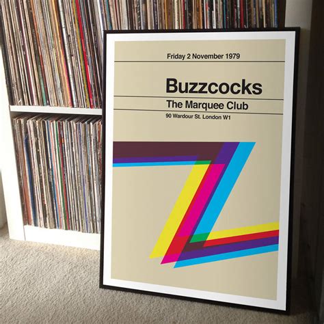 Buzzcocks Remixed Gig Poster By The Stereo Typist