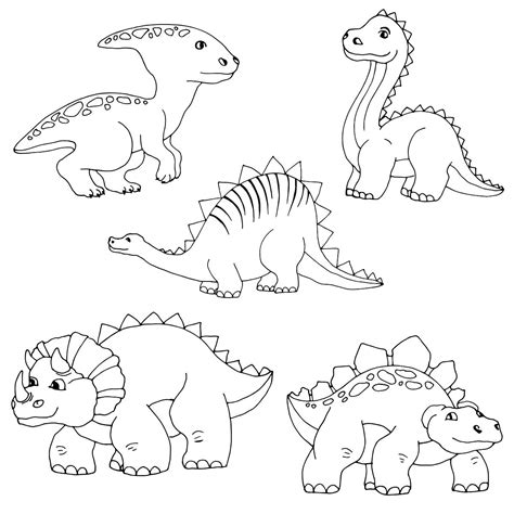 Dinozaury Kolorowanki Dla Dzieci Do Druku