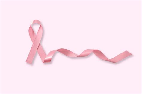 Premium Photo Pink Ribbon Symbol Breast Cancer Awareness On Pink