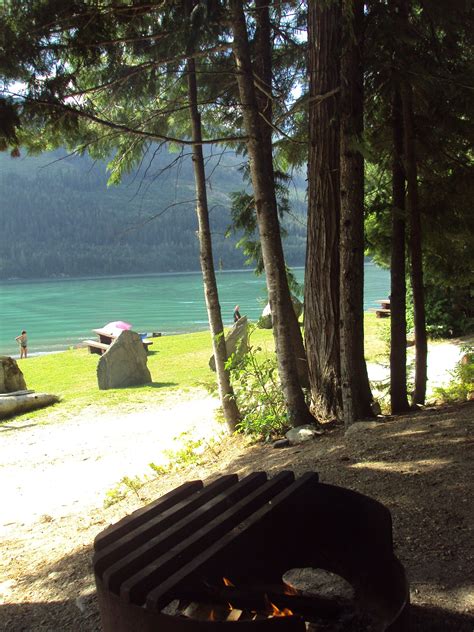 Camping At Revelstoke Lakebritish Columbia Revelstoke Camping Area