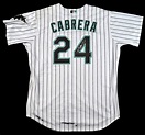 Lot Detail - Miguel Cabrera Signed 2007 Marlins Home Jersey