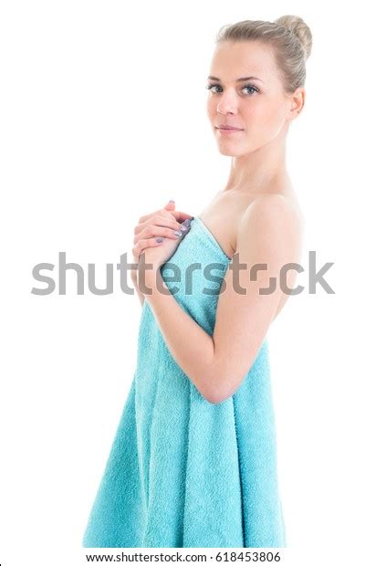 Portrait Pretty Naked Girl Model Covering Stock Photo Shutterstock