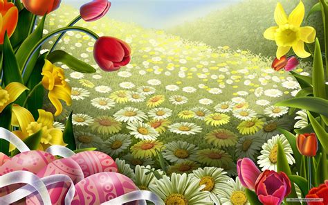 Easter Flowers Wallpaper Wallpapersafari