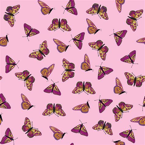 Butterfly Seamless Pattern Summer Holiday Wildlife Background 511495