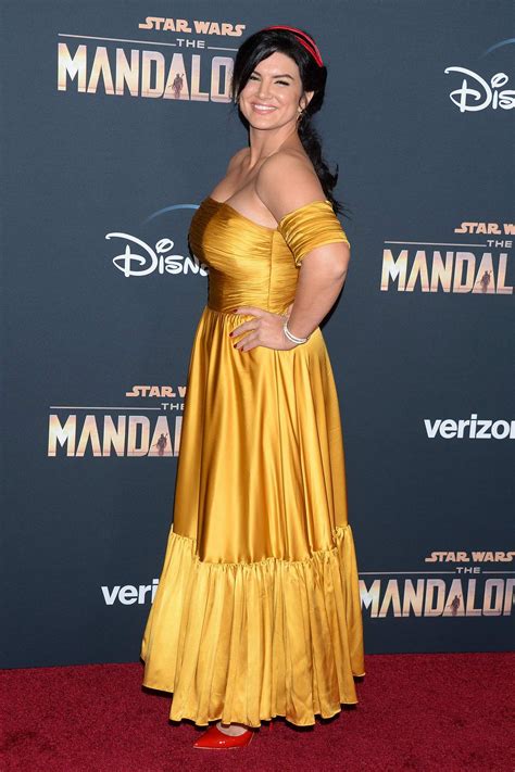 Gina Carano Attends The Premiere Of Disneys The Mandalorian In