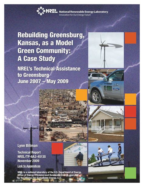 Rebuilding Greensburg Kansas As A Model Green Community A Case Study