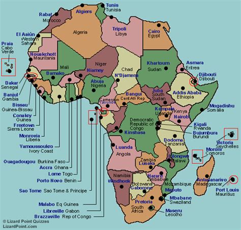 What Are Three Capital Cities That Lie On The Coast Of Africa Quora