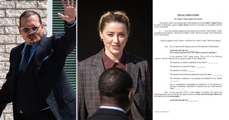 Read The Document Given To Amber Heardjohnny Depp Jurors As