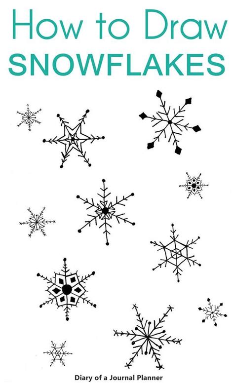 How To Draw A Snowflake Easy Snowflake Drawing Step By Step Tutorial