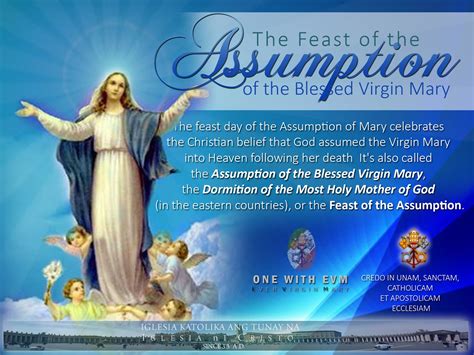 In Defense Of The Church Solemnity Of The Assumption Of The Blessed Virgin Mary Into Heaven