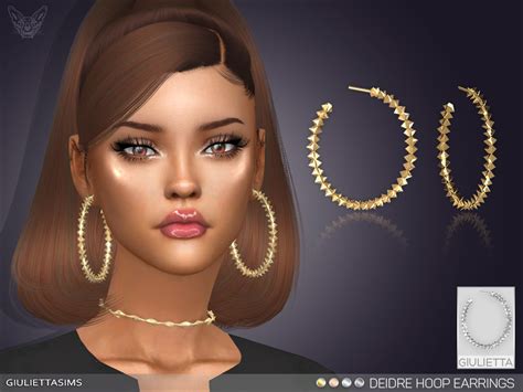 Deidre Hoop Earrings By Feyona From Tsr Sims 4 Downloads