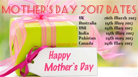 Countries that celebrate mother's day on the second sunday of may include australia, denmark, finland, italy, switzerland, turkey and belgium. Mother's Day Date 2017 - When is Mother's Day and How it's ...