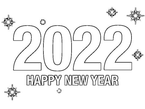 Free Happy New Year 2022 Coloring Page Free Printable Coloring Pages