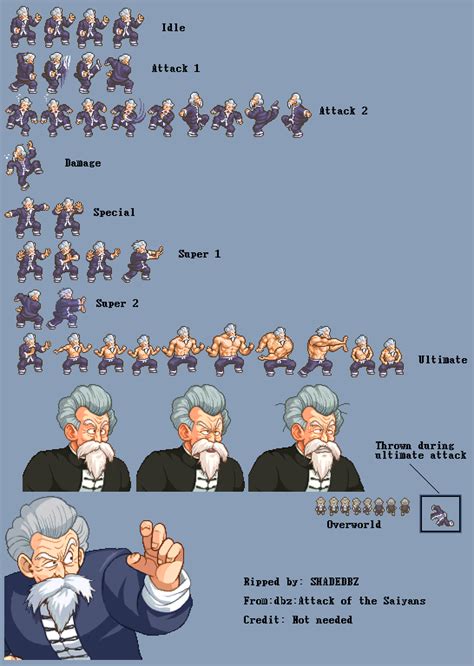Video game sprites game resources rpg maker game item graphic design projects dragon ball gt video game art art techniques game design. DS / DSi - Dragon Ball Z: Attack of the Saiyans - Jackie ...