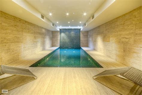 East 74th Street Pool Indoor Pool Design Tile Accent Wall Dream