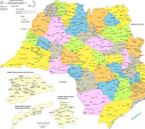 Mapa De Sp Com Todas As Cidades Coisas Pra Ver