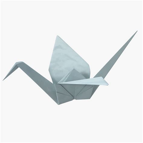 3d Origami Crane Model