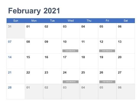 Free 2021 Powerpoint Calendar Template Ten Free Printable Calendar