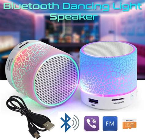 Led Portable Mini Bluetooth Speakers Wireless Hands Free Speaker With