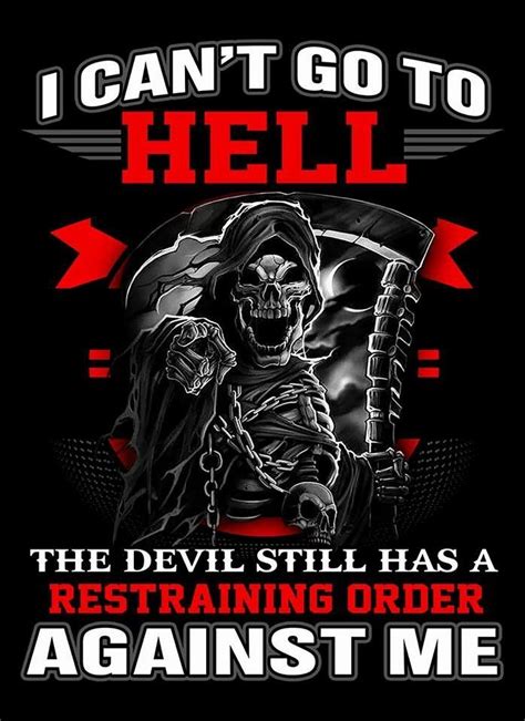 Assured Warrior Quotes Skull Quote Biker Quotes