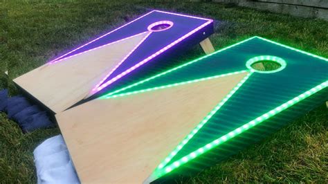 3 sets available for competition. How To Make An LED Cornhole Board!!! | Corn hole diy, Make ...