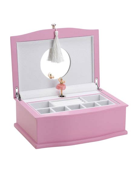 Music boxes and lyres with ballerina motifs with swan lake tune in our music box online shop. NM EXCLUSIVE Ballerina Musical Jewelry Box, Pink/White