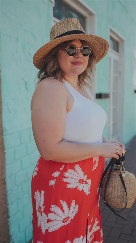 Plus Size Summer Outfit Idea Summer Outfit Ideas Summer Skirt Outfit Ideas Plus Size Boho